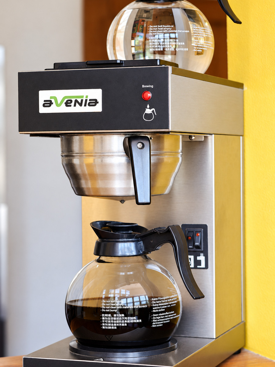 Complimentary African-blend coffee available each morning at A Sunflower Stop