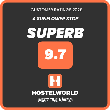 Hostelworld 2026 customer rating: Superb, 9.7 out of 10